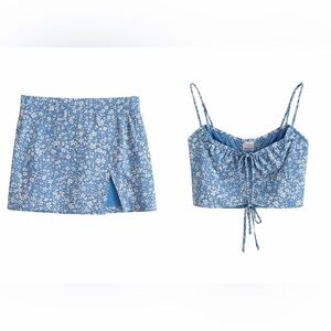 Skylar + Madison Blue and White Floral Set